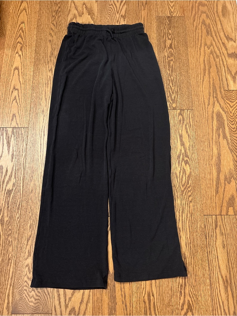 Wilfred Black Wide-Leg Lounge Pants